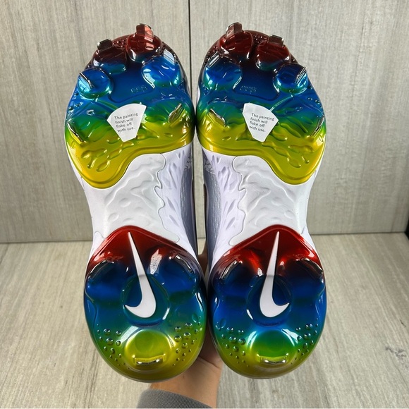 NEW Nike Alpha Huarache Elite 4 Low Baseball Cleat fd2745-106 Men’s Size 7.5 - Picture 8 of 11